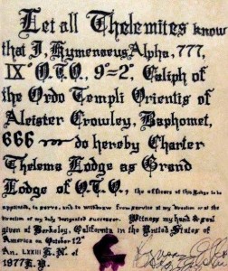 Grand Lodge Charter