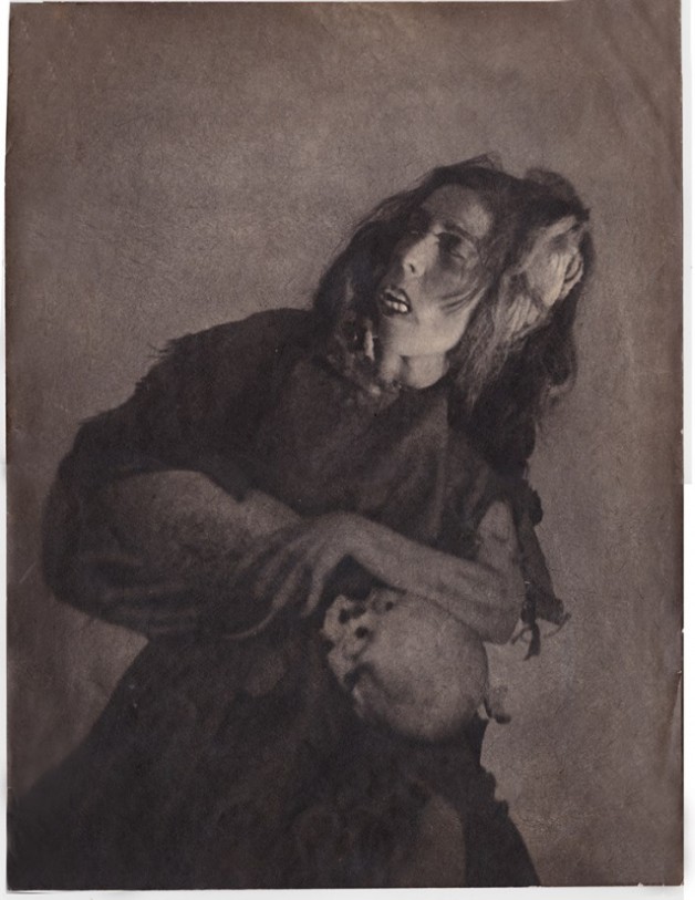 William Mortensen  "Woman with Skull"