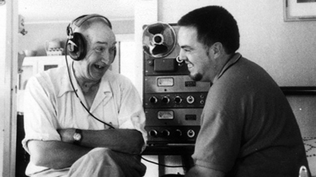  Alan Lomax (right) with musician Wade Ward during the Southern Journey recordings, 1959-1960. Shirley Collins/Courtesy of Alan Lomax Archive 