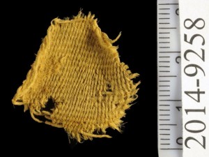 Undyed wool textile found at Site 34, typical of Iron Age Timna