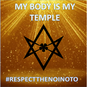 My Body is My Temple. Respect the No in OTO.