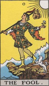 The Fool in the Rider-Waite-Smith deck