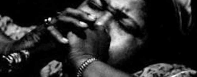 Willie Mae Thornton playing the harmonica