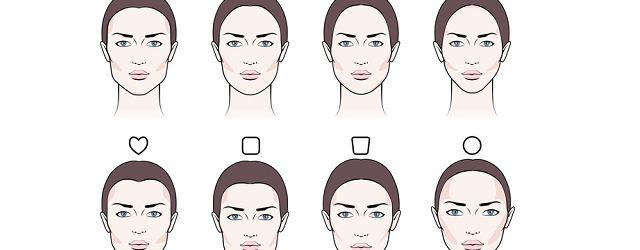 A comparison of different facial shapes