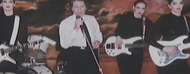 Robert Palmer in a shot from the Addicted to Love Video