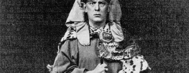 Aleister Crowley in Golden Dawn robes.