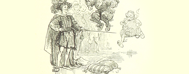 A scene from Gullivers Travels, from the British Library