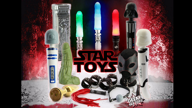 A selection of Star Wars themed sex toys