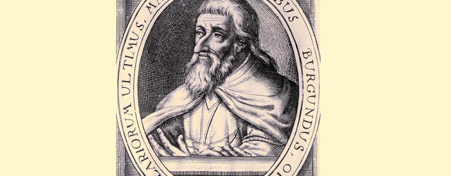 Woodcut image of Jacques de Molay