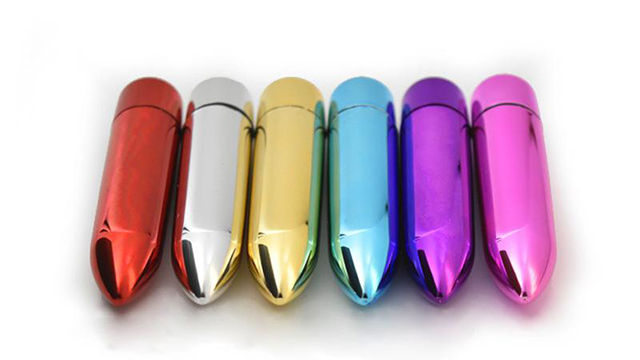 A selection of bullet vibrators in assorted colors