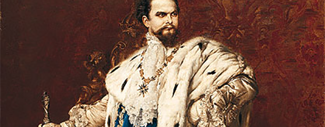 Ludwig II as the Grand Master of the Order of the Knights of St George. Gabriel Schachinger, Munich, 1887