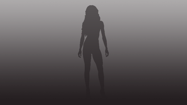 A silhouette of a person standing in the shadows