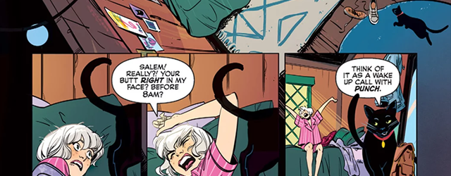 A scene from the new Sabrina comic