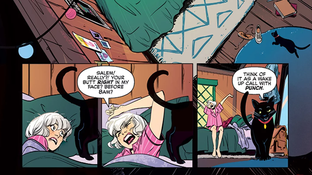 A scene from the new Sabrina comic