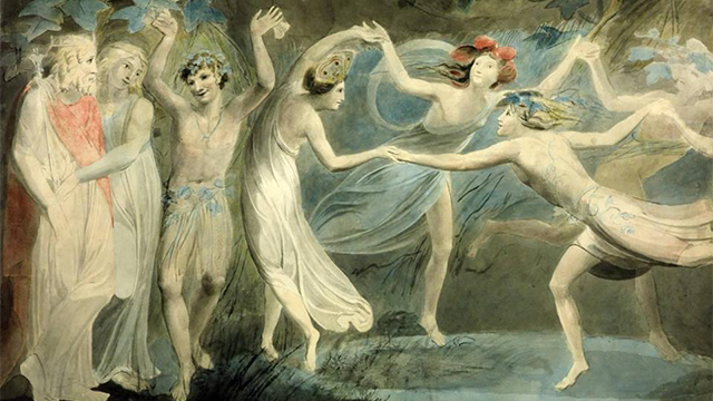 Painting of spirits dancing