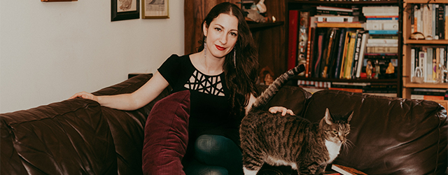 Pam Grossman and cat